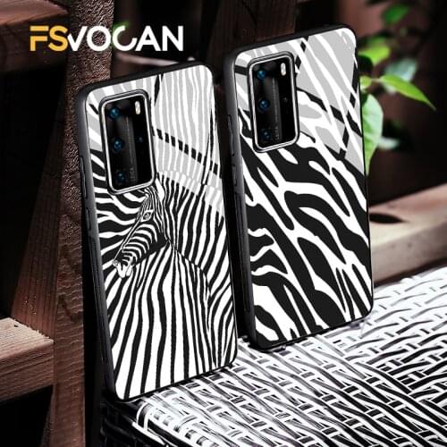 Zebra Leopard Print Phone Case For Huawei P30 P40 P20 Lite E Pro Honor 10 10i Mate 20 30 Plus 8X 9X Nova 5T Animals Skin Design