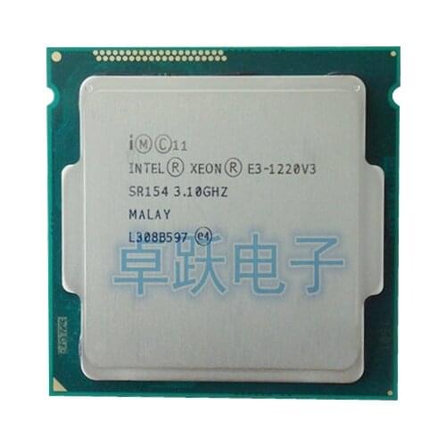 Intel E3-1220 V3 E3-1220V3 E3 1220 V3 3.1G LGA 1150 80W 22nm quad core CPU Computer Processor free shipping