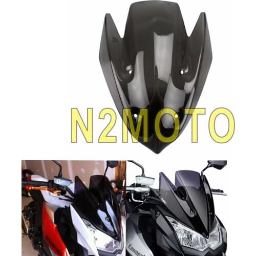 Motorcycle Smoke High Quality Windshield Wind Deflector MOTO for Kawasaki Z1000 2010-2013 Windscreen