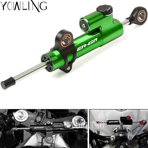 For KAWASAKI ER-6N ER6N ER 6N 2012 2013 2014 2015 2016 Motorcycle CNC Aluminum Adjustable Steering Damper Stabilizer Mounting