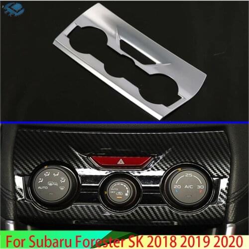 For Subaru Forester SK 2018 2019 Decorate Accessories ABS Air conditioner switch cover frame