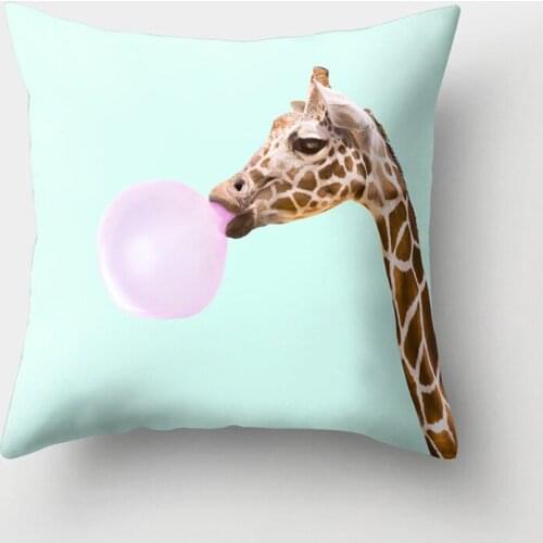 HOT SALE colorful animals Cushion Cover Throw Pillow Case for Home Chair Sofa Decoration Square Pillowcases