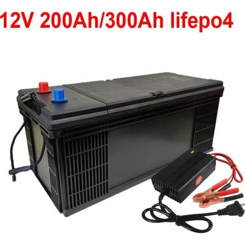 GTK Lifepo4 12V 200AH 300Ah 250ah lithium battery BMS 4S deep cycle for 1800W inverter EV RV Solar energy storage +20A Charger