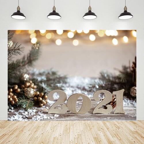 Interior Christmas Decor 2021 New Year Photographic Backgrounds Backdrops for Children Portrait Family Photocall Photo Studio