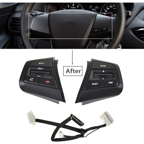 Steering Wheel Cruise Control Button Switch For Hyundai Creta Ix25 2019 Remote Control Volume Button Right Side Blue Light