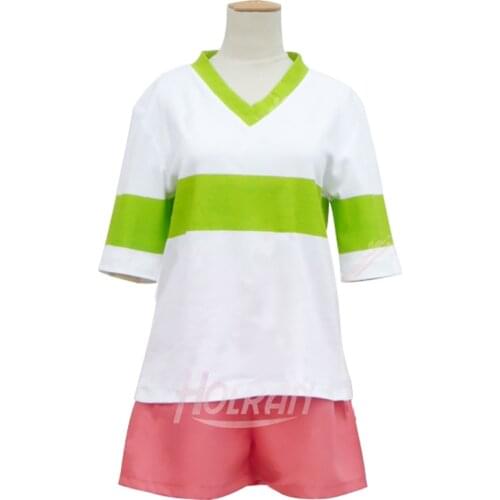 Spirited Away Sen to Chihiro no kamikakushi T-shirt shorts cosplay costume set