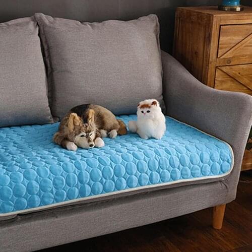 Summer Pet Bed Dog Pillow Beds Pad Mat Pets Sofa Cat House Puppy Cooling Blanket for Large Medium Small Dogs Pet Shop Products