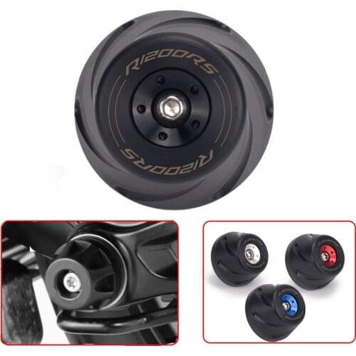 R1200RS LOGO Motorcycle Frame Slider Anti Crash Pad Falling Protection For BMW R 1200RS R1200 RS LC Motorbike Accessories Part