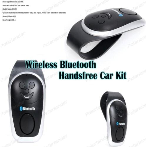 Sun visor Handsfree mini car-styling Bluetooth sun visor For smart/phone withUSB Cable MP3 Player ABS black