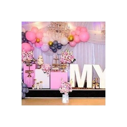 Wholesale Floor Pedestal Wedding Plinths White Metal Stand Flower Stand Stage Pedestal senyu1700