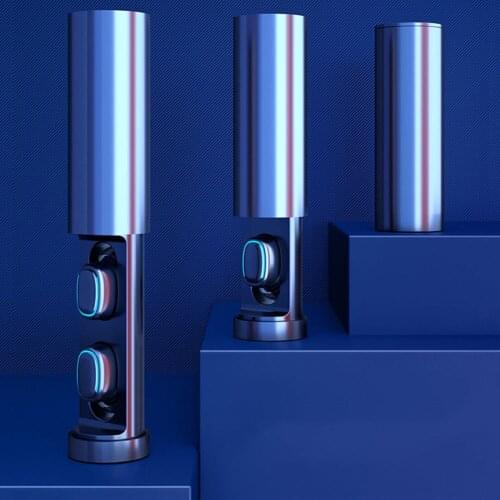 True Wireless Earbuds Bluetooth-compatible 5.0 Mini HiFi Headset Bass Sports Headphone Headset CVC 8.0 Mic for TWS-202