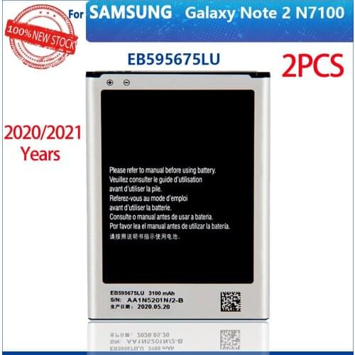 2PCS Original EB615268VU 2500mAh battery For Samsung Galaxy Note N7000 i9220 N7005 i9228 i889 i717 Mobile Phone New Batteries