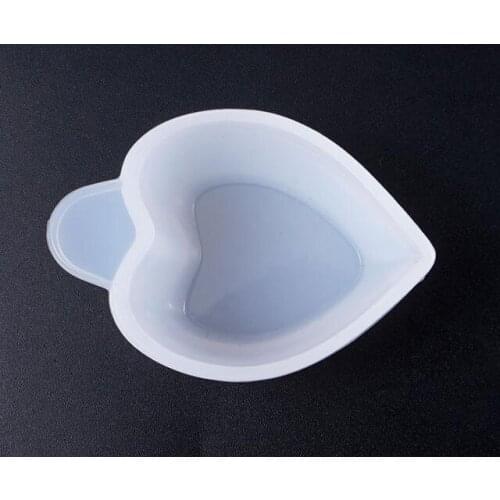 Transparent heart shape Silicone measuring cup Split cup Resin Silicone Mould handmade DIY Jewelry Making tool epoxy resin cup