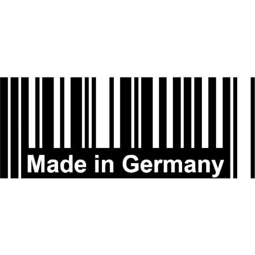 Made In Germany Barcode Funny Decals High Quality Car Decoration Personality PVC Waterproof Decals Cover Scratches Waterproof
