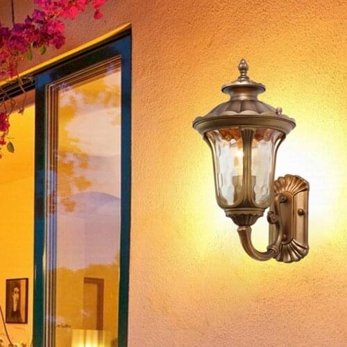 Outdoor wall lamp outdoor balcony corridor door post wall European style villa courtyard landscape lighting
