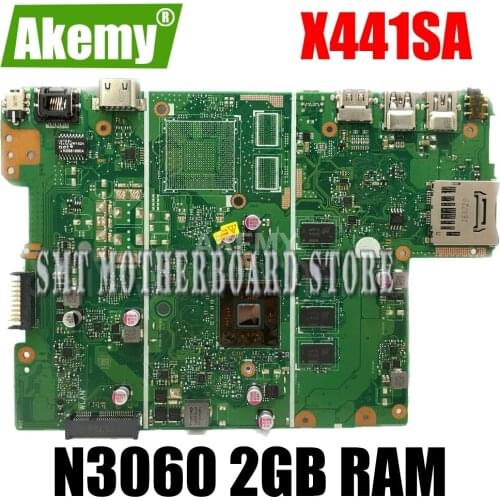 X441SA Motherboard N3060 CPU 2GB RAM REV 2.1 For Asus X441SC X441S a441S Laptop motherboard X441SA Mainboard X441SA Motherboard