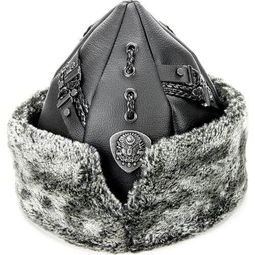 Winter Cold Fur Hat Beret Army Pilot The Bork Men Snow Resistant Leather Power On Your Head Long Time Usage