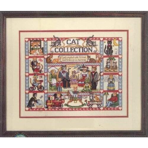 14/16/18/27/28 Gold Collection Lovely Counted Cross Stitch Kit Cat Collection Cats Kitten Kitties Kitty dim 35008