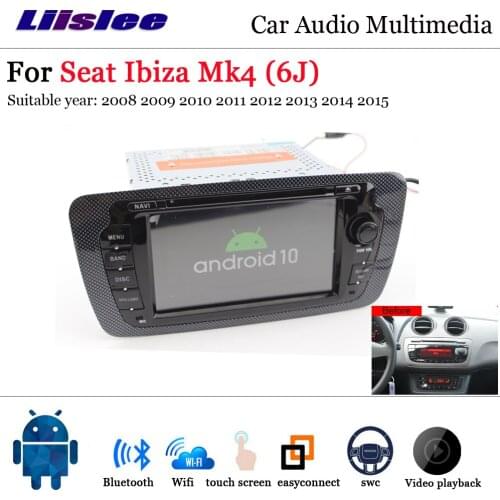 2 Din Android 10 Car Media Radi For Seat Ibiza 2008-2015 Stereo DVD GPS Navigation Screen Audio Multimedia Player