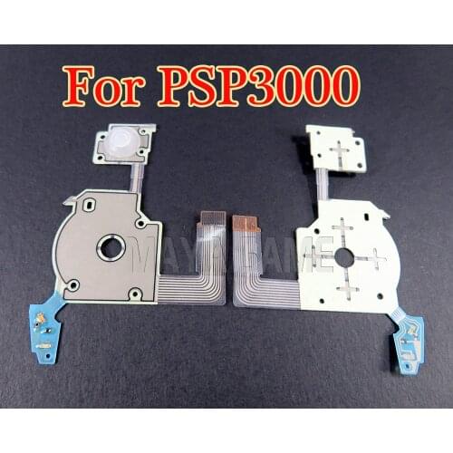 5pcs New L Keyboard Button Flex Cable left cable with rubber For PSP3000 095 Mainboard Conductive Flex For PSP 3000