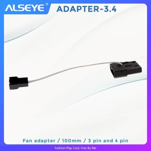 ALSEYE Computer fan cable (5piece/lot) adapter 100mm splitter 3pin fan extensor cpu fan