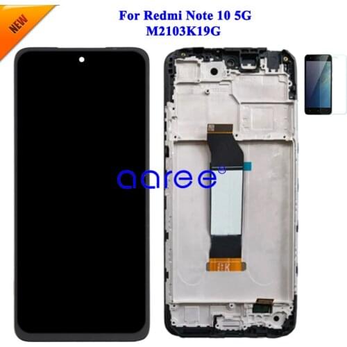 AMOLED LCD Display Original For Redmi Note 10 5G LCD For Redmi Note 10 M2103K19G LCD Display LCD Screen Touch Digitizer Assembly