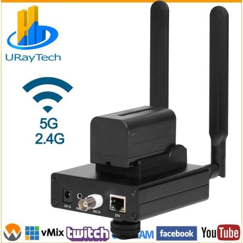Wireless H.264 Analog SD Video CVBS RCA AV To IP Streaming Encoder BNC To IP Transmitter WIFI Live Broadcast Encoder RTMP RTMPS
