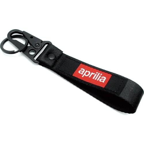 Motorcycle Embroidery Strap Key Ring Keyrings For Aprilia Racing RSV4 RSV Tuono Motocross RS125 RS250 RSV1000 Key Chain Keychain