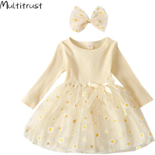 Toddler Girl Costumes Kids Long Sleeve Tulle Tutu Dress Skirts with Headband Outfits Sets