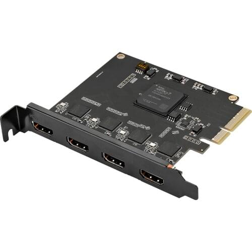 Quad HDMI Video Capture Card PCI-e x4 Interface Multi-Channel Live Streaming
