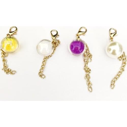 2pcs Fashion Crystal Pendant Mini Cute Pendant Buckles for Decorative Handbag Shoulder Bag Purse Hardware Accessories DIY