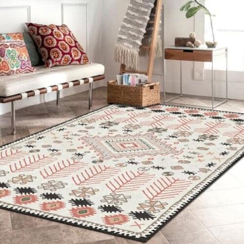 Persian Morocco Style Carpet and Rug Living Room Vintage Geometric Home Decor Sofa Tapete Bedroom Kitchen Non-Slip Floor Mats