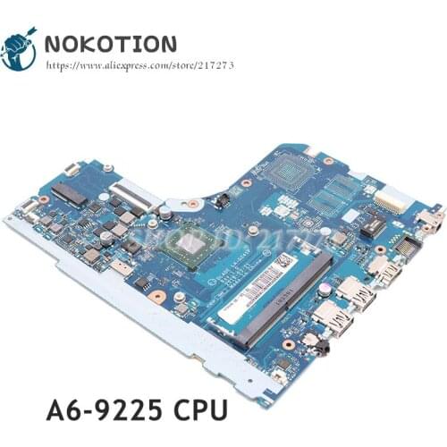 NOKOTION DLADE LA-G241P FRU 5B20R34439 MAIN BOARD For Lenovo ideapad 130-15AST Laptop Motherboard A6-9225 CPU DDR4