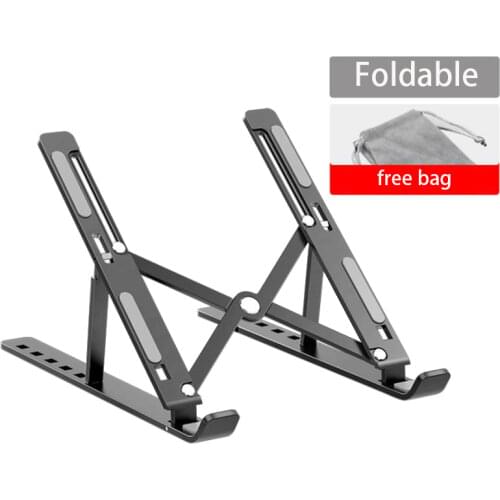 Metal Foldable Laptop Stand for MacBook Air Pro 15 inch Notebook Stand Support Portable Desk Holder Tablet Stand PC Computer