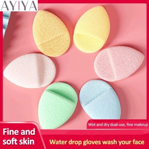 Natural Exfoliating Face Wash Cleansing Puff Flutter Sponge Deep Remover To Black Headband Cosmetic Sponges Facial Clean Tool