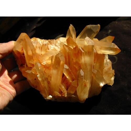 New find from Tibetan red soil natural rock quartz crystal cluster original 1490g