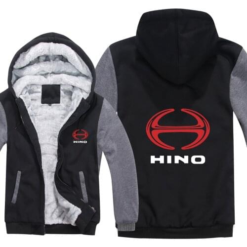 2020 NEW For Hino Diesel Trucks Hoodies Men Fashion Wool Liner Jacket Trucks Sweatshirts Men Coat Pullover