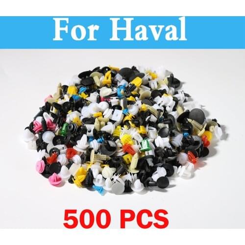 New 500pcs Car Styling Mixed Door Trim Panel Bumper Rivet Retainer Push Universal For Haval H8 H9 M4 H5 H6 H8 C30 C50 C20r H2 H3