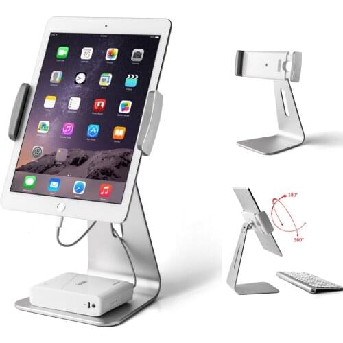 Tablet Stand for 7 to 13 inch Tablet 360 Rotating Stand Holder Aluminum Tablet Mount Holder for iPad 2018 /Pro/Air 2 Mini 2 3 4