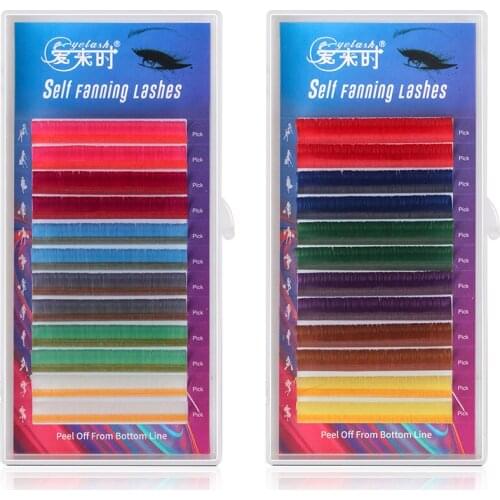 Easy Fanning Eyelashes for Extensions Fan Easy Eyelash Bloom Flare Eye Lash Russian Eyelash Extensions Volume Cilia Silk Lash