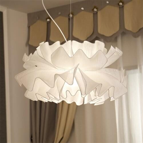 Modern Pendant Lights Ins White Yarn Luminaria Romantic Hanglamp for Bedroom Wedding Room Nordic Light Fixture Lustre Suspension