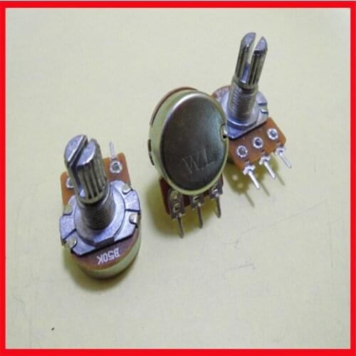 WH148 single 3-pin potentiometer/win-win electronic B50K-15MM axis 50K adjustable resistance