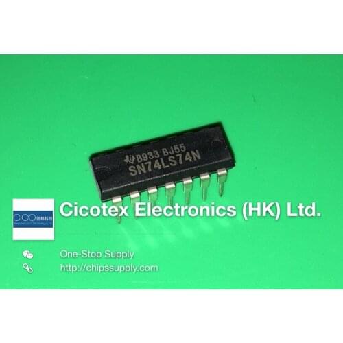 10pcs/lotSN74LS74N DIP14 74LS74N