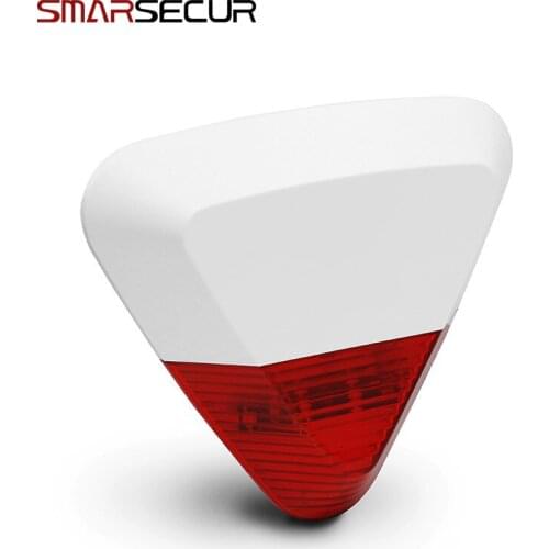 105DB Outdoor Siren Sound Strobe Alarm Siren For H6 Home Security Alarm System