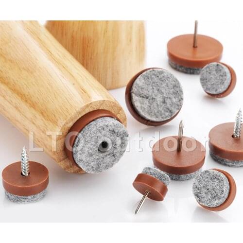 16/32pcs/pack Felt Foot Pad Skid Glide Nail Protector Furniture Chair Table Leg 15mm/18mm/20mm/22mm/24mm/28mm/30mm