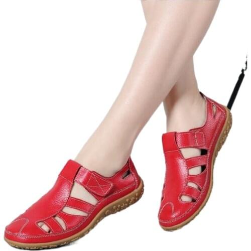 2021 New Women Sandals Soft Stitching Ladies Sandals Comfortable Flat Sandals Women Mothers White Beach Shoes Woman Footwear