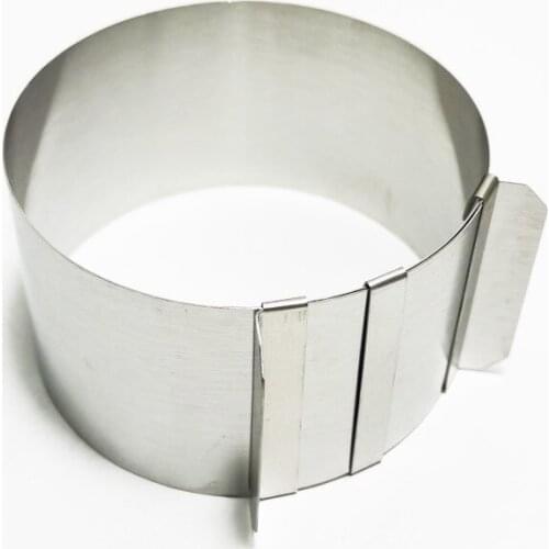 4 Inch Stainless Steel Adjustable Mousse Ring Pastry Decoration Cake Mold Small Round Cake Tool