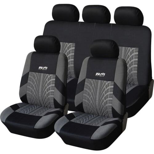 4PCS Universal Car Seat Cover Fit Most Cars with Tire Track Detail Car Styling Car Seat Protector