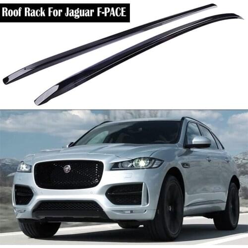 Aluminum Alloy Roof Rack For Jaguar F-PACE Fpace F pace 2016-2021 Rails Bar Luggage Carrier Bars top Cross bar Rack Rail Boxes