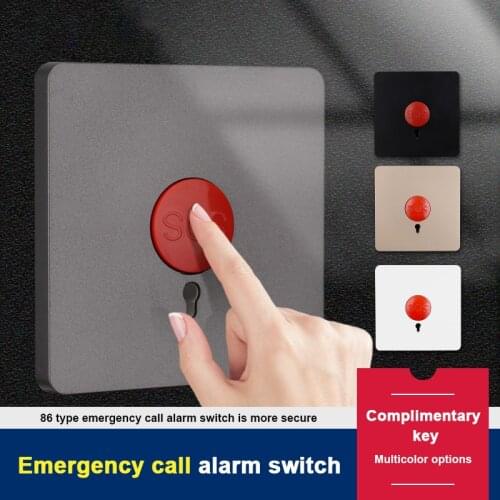 Emergency Call Button Alarm Key Reset Manual Distress Report Button Fire Panel Switch Wall SOS Fire Alarm Panel Button For Help